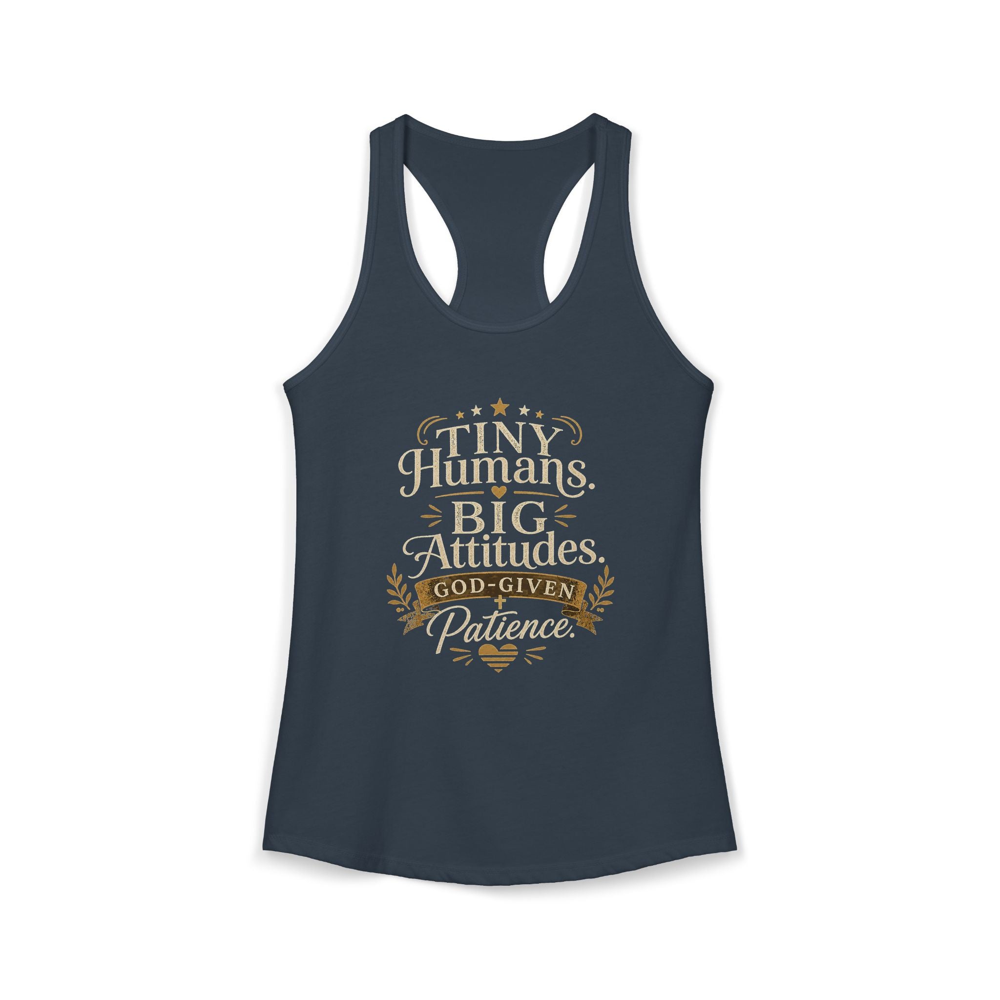 Tiny Humans Big Attitude Women's Racerback Tank