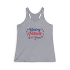 Raising Patriots with Love & Backbone- Tri-Blend Racerback Tank