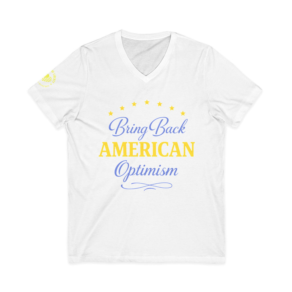 Bring Back American Optimism Unisex V-Neck T-Shirt