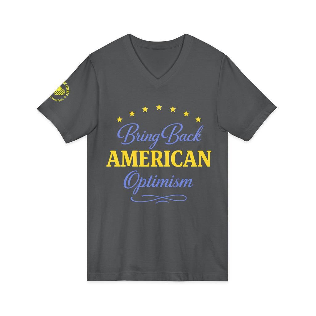 Bring Back American Optimism Unisex V-Neck T-Shirt