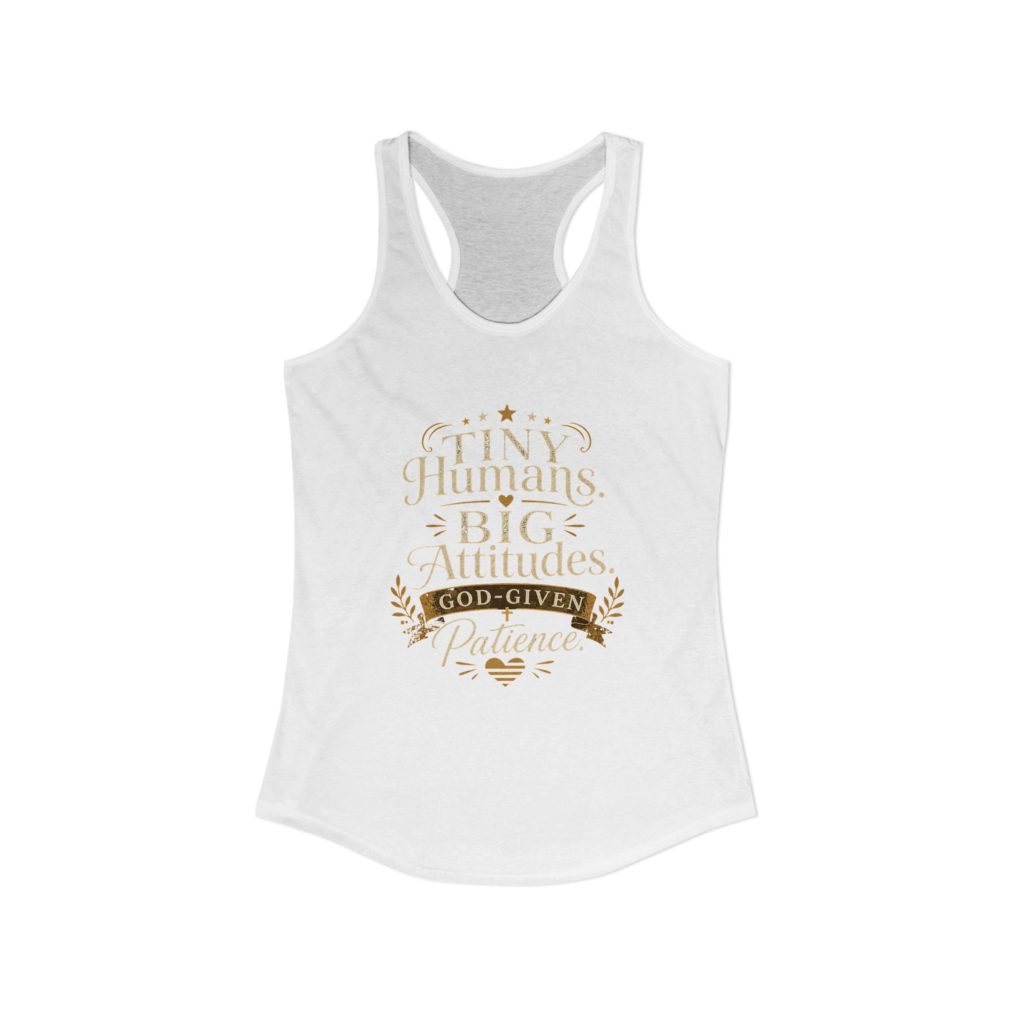 Tiny Humans Big Attitude Women's Racerback Tank