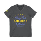 Bring Back American Optimism Unisex V-Neck T-Shirt