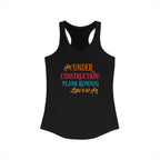 Under Construction Plank Removal Women's Race Super Soft back Tank