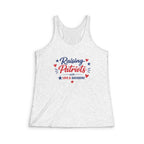 Raising Patriots with Love & Backbone- Tri-Blend Racerback Tank