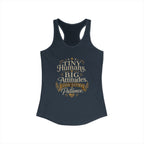 Tiny Humans Big Attitude Women's Racerback Tank
