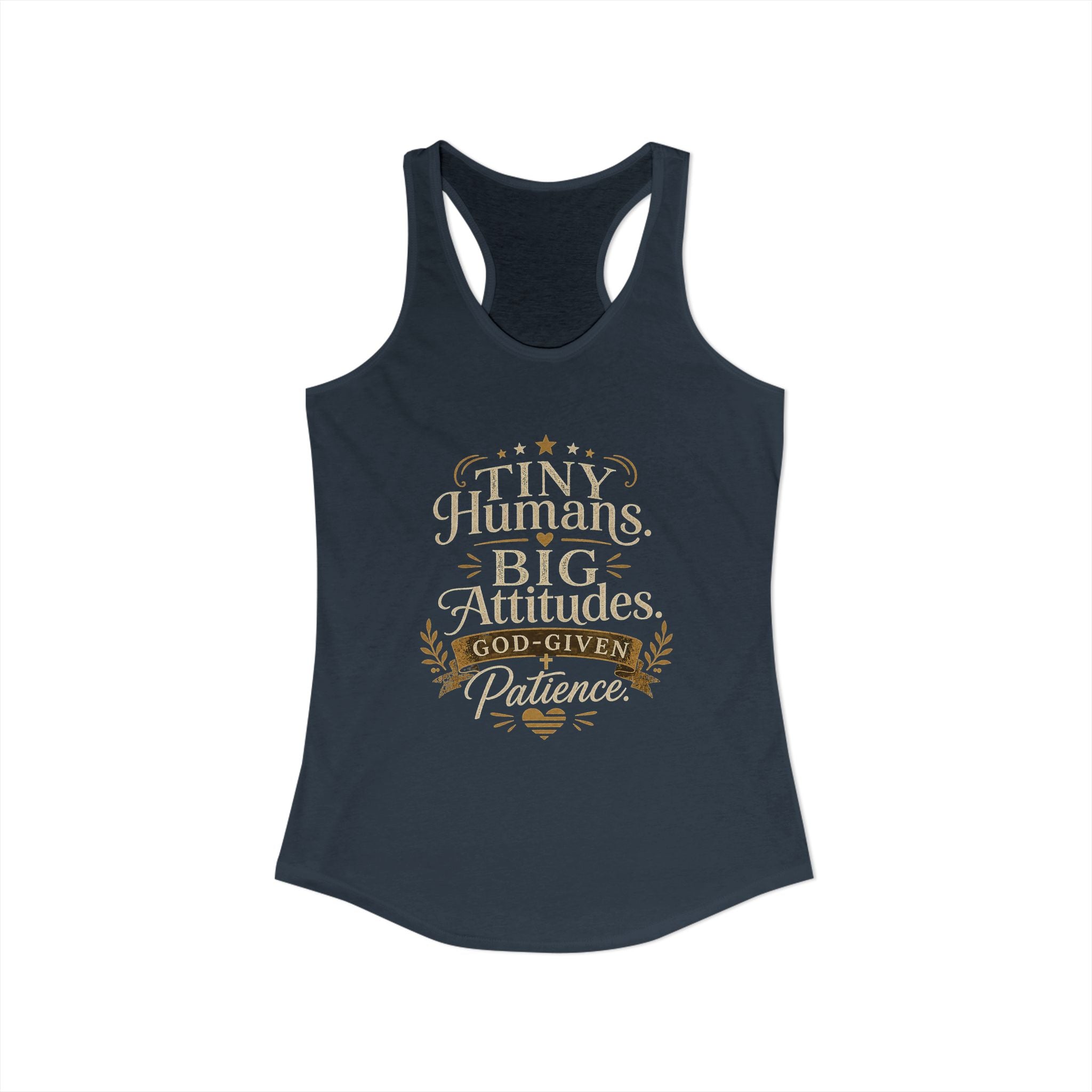 Tiny Humans Big Attitude Women's Racerback Tank