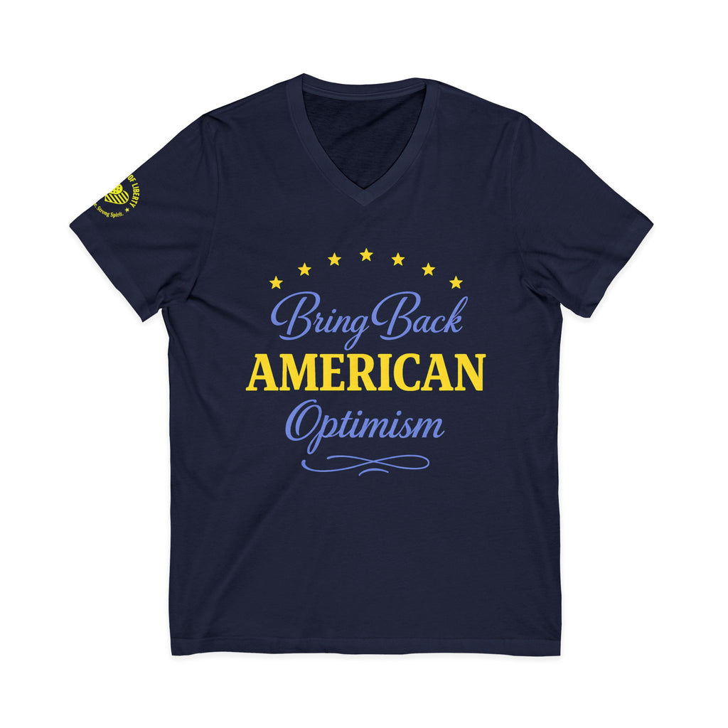 Bring Back American Optimism Unisex V-Neck T-Shirt