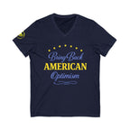 Bring Back American Optimism Unisex V-Neck T-Shirt