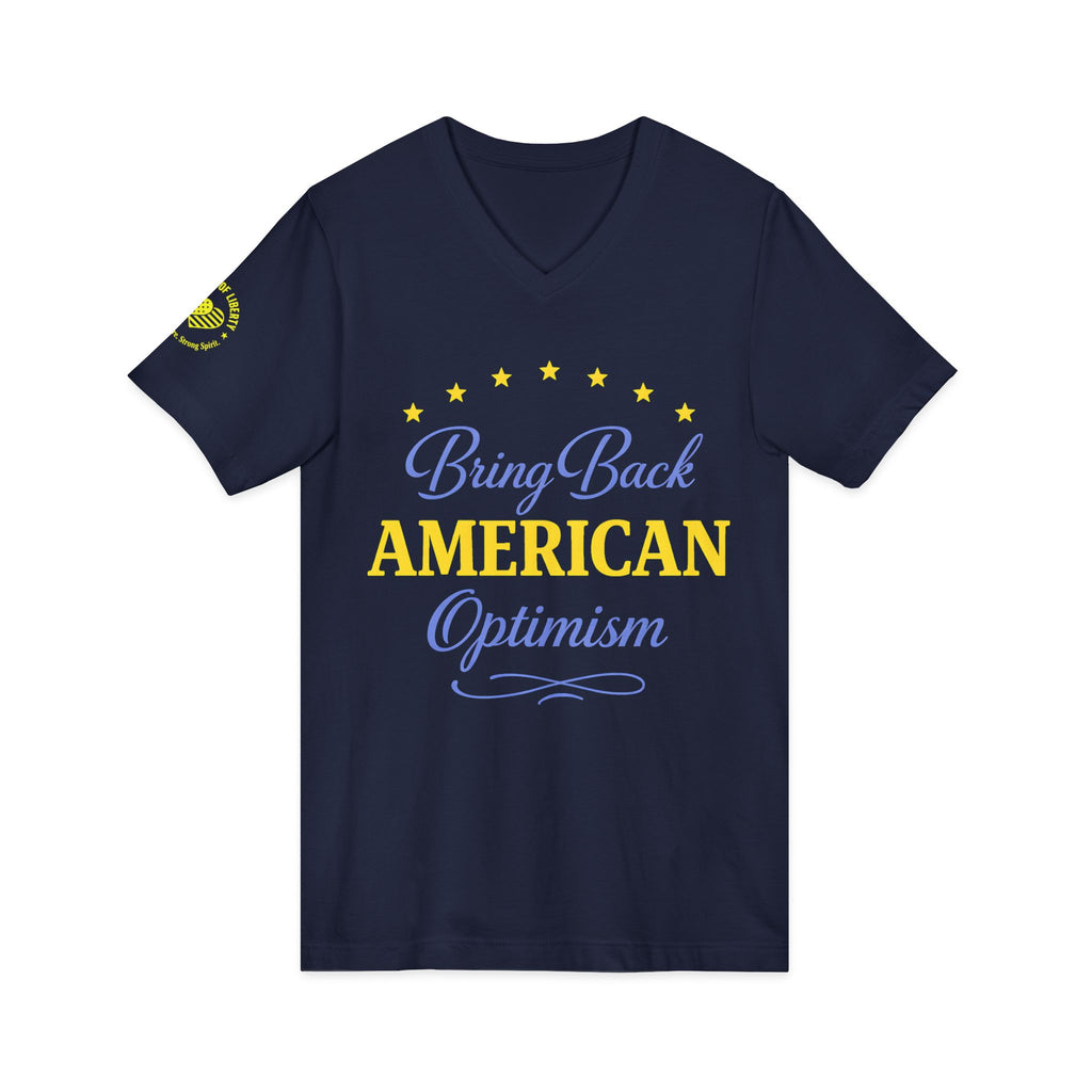 Bring Back American Optimism Unisex V-Neck T-Shirt