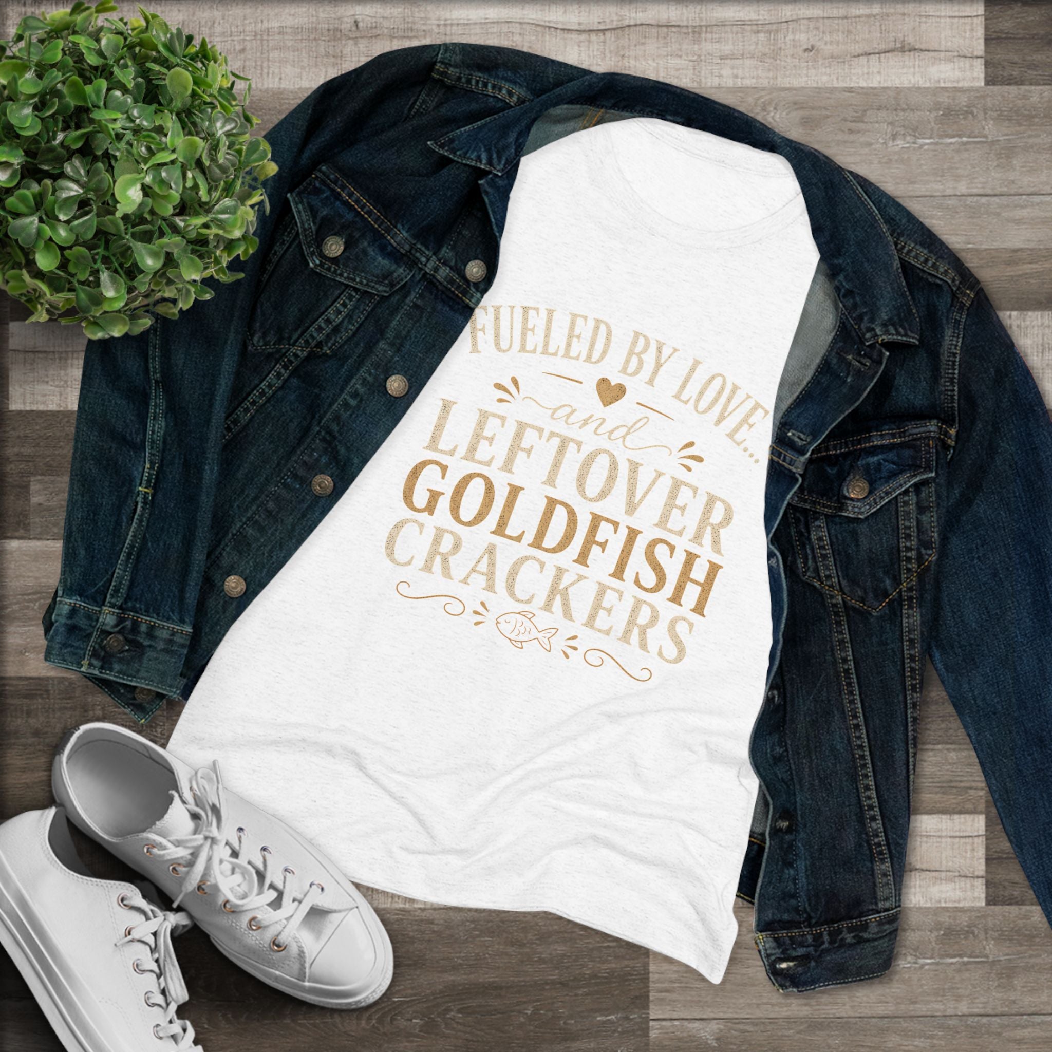 Fueled By Love & Goldfish- Super Soft Women's T-Shirt