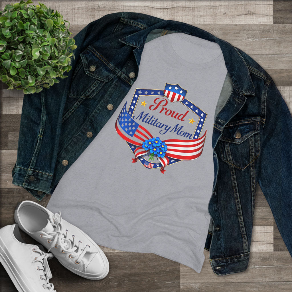 Proud Military Mom- Women's Ultra Soft T-Shirt