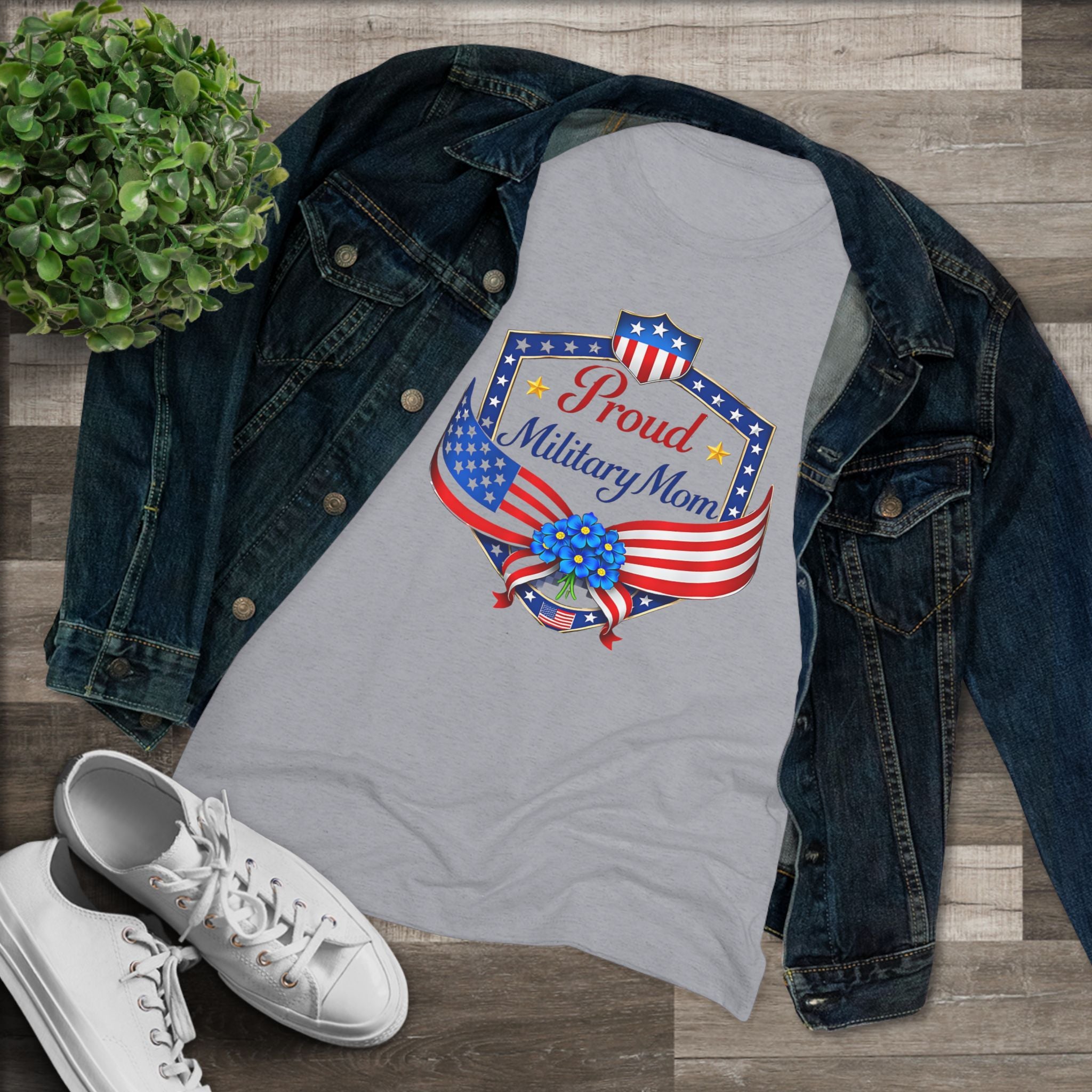 Proud Military Mom- Women's Ultra Soft T-Shirt