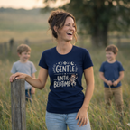 Gentle... Until Bedtime (Baby Boy)- Ultra Soft Women's T-Shirt