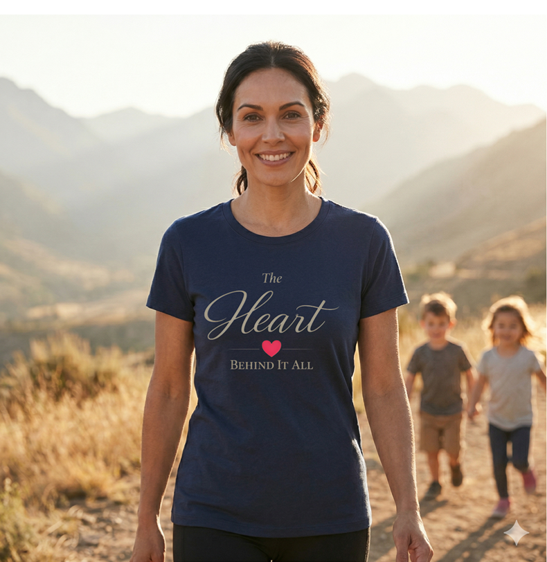 The Heart Behind it All- Super Soft Triblend Tee