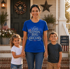 Little Hands Big American Dreams- Women's Triblend T-Shirt