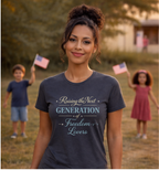 Raising the Next Generation of Freedom Lovers- Women's Super Soft T-Shirt