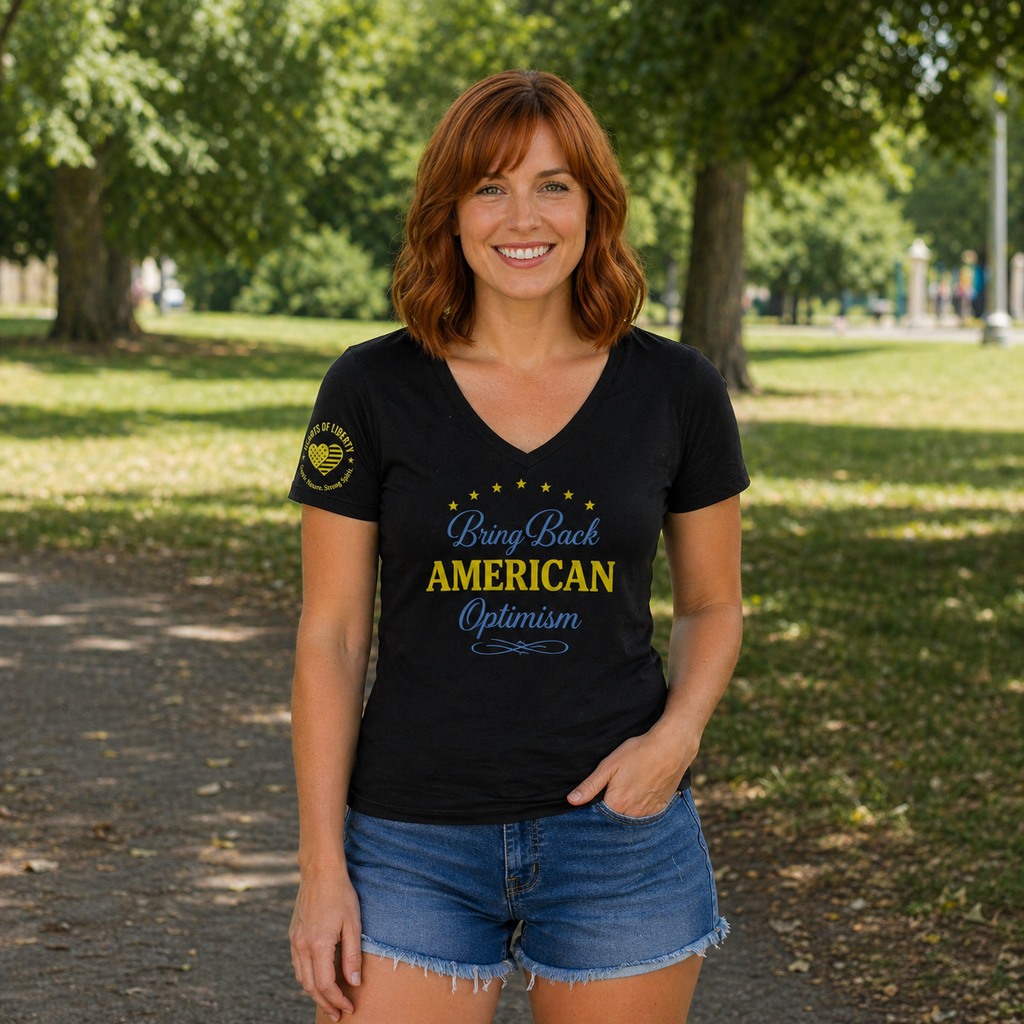 Bring Back American Optimism Unisex V-Neck T-Shirt