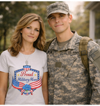 Proud Military Mom- Women's Ultra Soft T-Shirt