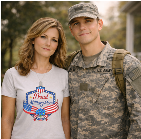 Proud Military Mom- Women's Ultra Soft T-Shirt
