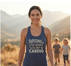 Raising Little Humans Is My Cardio Ultra Soft Tank Top